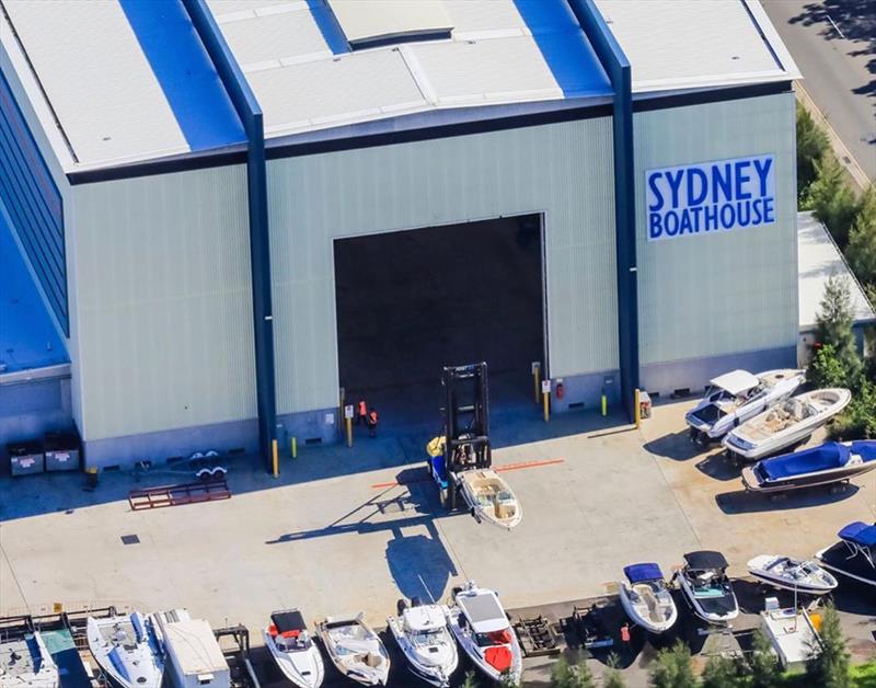 Sydney Boathouse dry stack boat storage option available on site. - photo © Alan Whittley