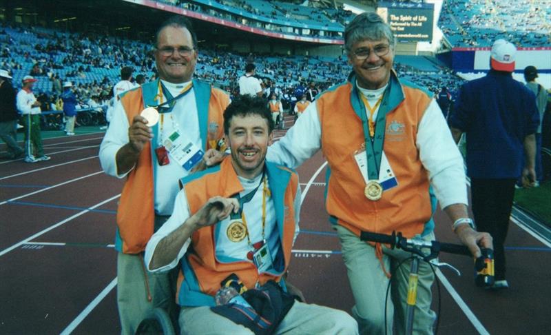 Australian Paralympic sailing team of Noel Robins OAM, Jamie Dunross OAM and Graeme Martin OAM photo copyright Australian Sailing Team taken at 