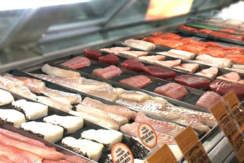 Seafood display case at Wegmans supermarket. - photo © NOAA Fisheries