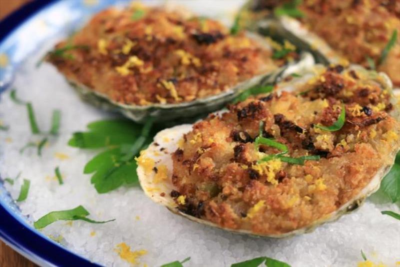Baked oysters - photo © NOAA Fisheries / Heather Soulen