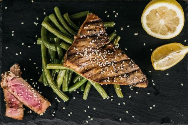 Sesame grilled tuna is an easy and delicious way to share your tuna with family and friends photo copyright Seafood Nutrition Partnership taken at 