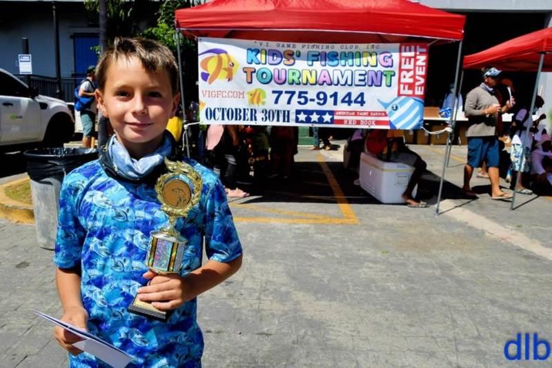 Shane Berry wins Most Fish Caught in age 10 and under category. - photo © Dean Barnes