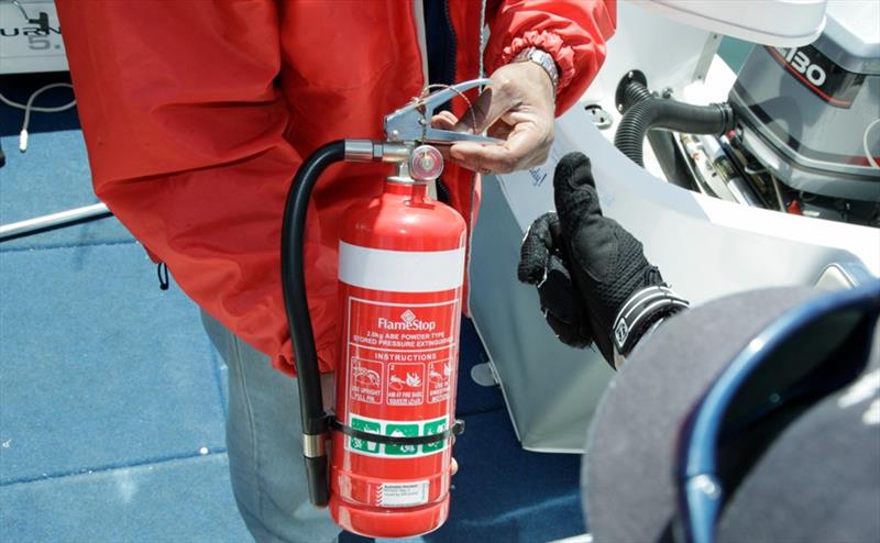 Fire extinguisher photo copyright Maritime Safety Victoria taken at 