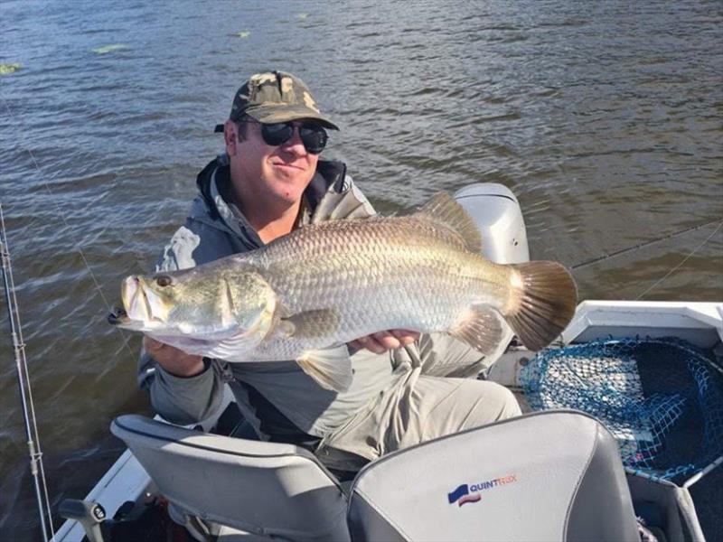 Rob has been having a tonne of fun on the Lenthalls barra - photo © Fisho's Tackle World