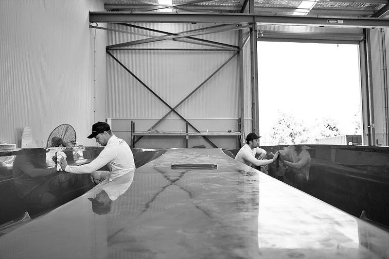 Maritimo Racing XCAT construction - photo © Maritimo