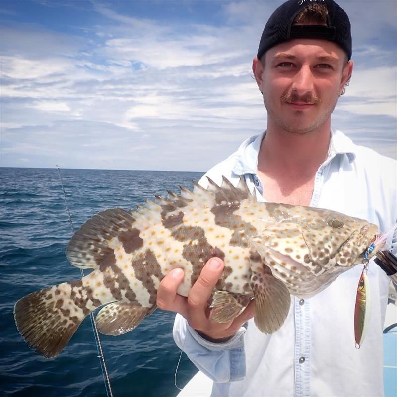 A greedy little cod that scoffed a jig on a recent trip with Fraser Guided Fishing photo copyright Fisho's Tackle World taken at 