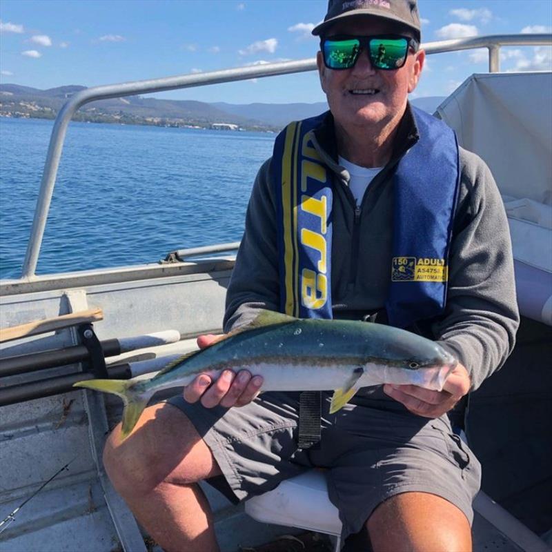 Richard Long with another NW Bay King - photo © Spot On Fishing Hobart