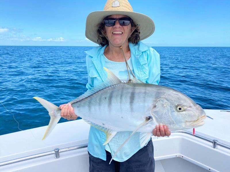 Golden trevally are a great target this time of year on soft plastics and jigs. - photo © Fisho's Tackle World