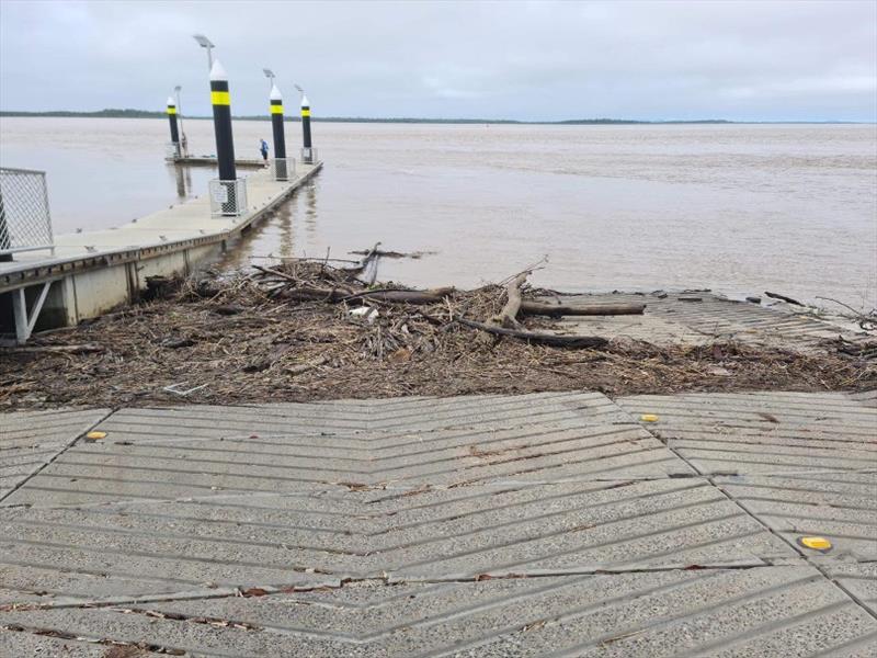 Just some of the debris washed up at River Heads. - photo © Fisho's Tackle World