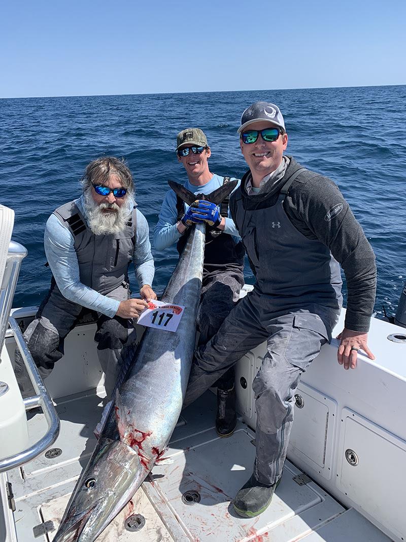 Team Fish Sticks with their 105.8 lb. wahoo, which helped them win the Grand Prize - photo © Yellowfin