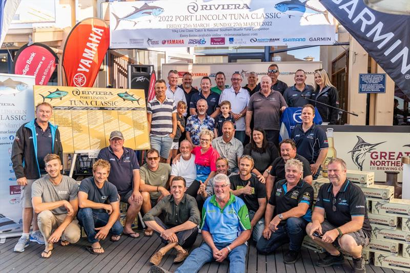 The competition's skippers preparing for a sensational weekend of catch-and-release tuna fishing. - photo © Riviera Australia