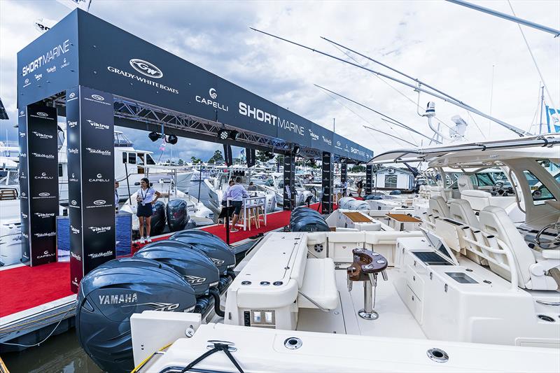 The Short marine display of Regal, Valhalla, and Grady-White vessels at the 2022 Sanctuary Cove show photo copyright Short Marine taken at 