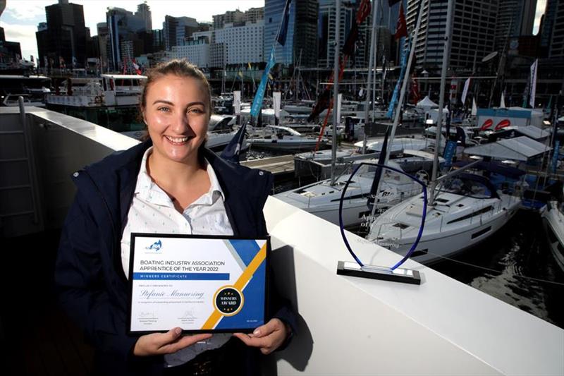 BIA Apprentice of the Year 2022: Stefanie Mannering (Cruise Craft Boats) photo copyright Boating Industry Association taken at 