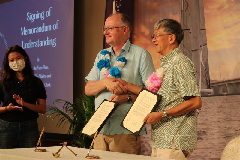 Signing of Memorandum of Understanding between Raffles Marina and SMU - 23rd SMU-RM Western Circuit Sailing Regatta photo copyright Raffles Marina taken at 