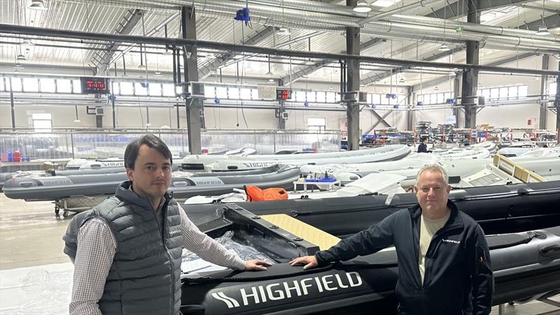 CEO Julien Carussi and Highfield Boats Australia Peter Pembroke photo copyright Highfield Boats taken at 