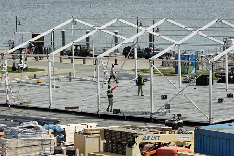 Ocean Live Park buildout underway at Fort Adams State Park photo copyright Sail Newport taken at 