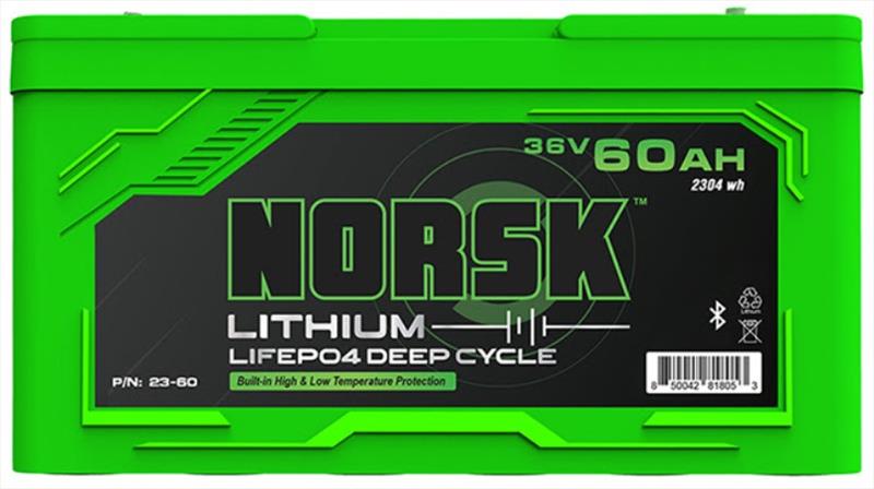 60AH 36V Lithium Battery – LIFEPO4 – Guardian photo copyright NORSK Lithium taken at 