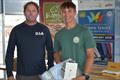 Tom Fader with BYC VC Troy Grafton, winner of the ILCA Series in the Banjo's Shoreline Crown Series Bellerive Regatta © Jane Austin