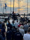 Pontoon Party during the JOG Cowes - Poole - Cowes race, sponsored by Stoneways Marine © JOG