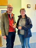 Martin Scarth and Angela Docherty, 3rd in the Blackwater Sailing Club Dyer Cup © Gay Ayton