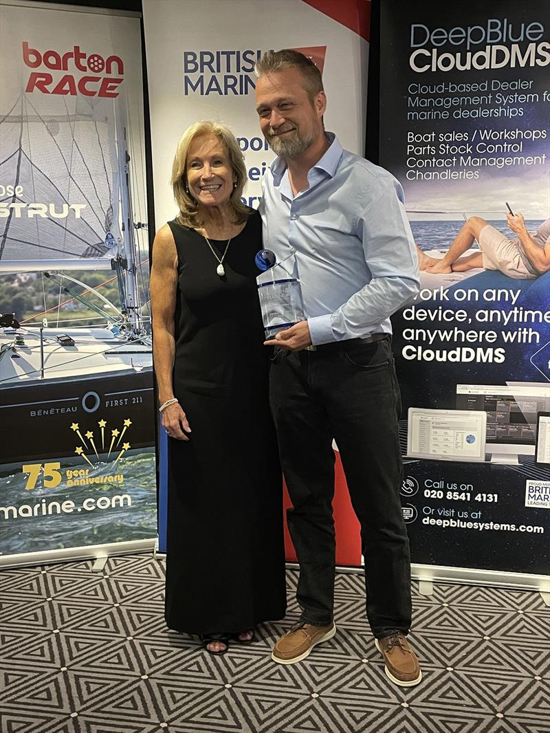 BMTA Suzanne Blaustone CEO Barton Marine left Jelte Liebrand Founder and CEO of savvy navvy right photo copyright Savvy Navvy taken at 