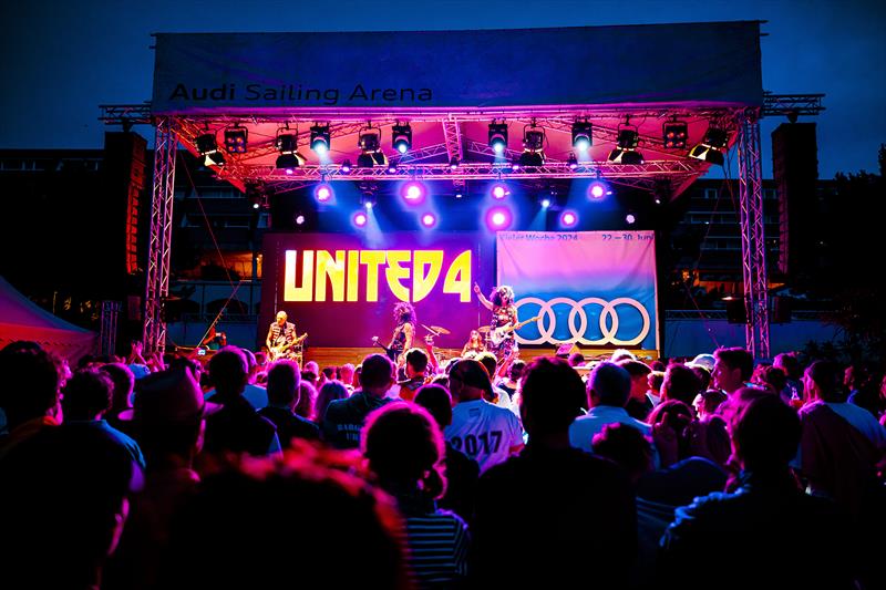 Rocking the stage in the Audi Sailing Arena: United Four - Kiel Week 2024 photo copyright Sascha Klahn taken at Kieler Yacht Club