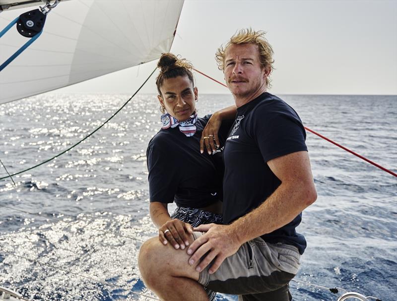 Daniel Roesner and his girlfriend sailing - - photo © Andre Kirsch