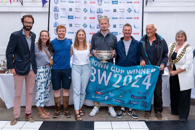 Hullabaloo, skippered by David Evans and crewed by Nick Evans, Helen McCaw, Rupert Brown, Ella Brown and Will Chetwynd-Staypylton, won Town Cup Trophy during Burnham Week 2024 for the second year in a row photo copyright Petru Balau Sports Photography / sports.hub47.com taken at Royal Corinthian Yacht Club, Burnham