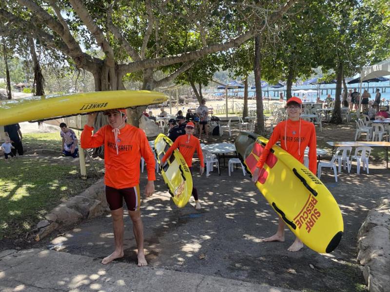 Townsville Picnic Bay Surf Club volunteers at the fund raising BBQ at SeaLink Magnetic Island Race Week photo copyright TPBSC taken at Townsville Yacht Club