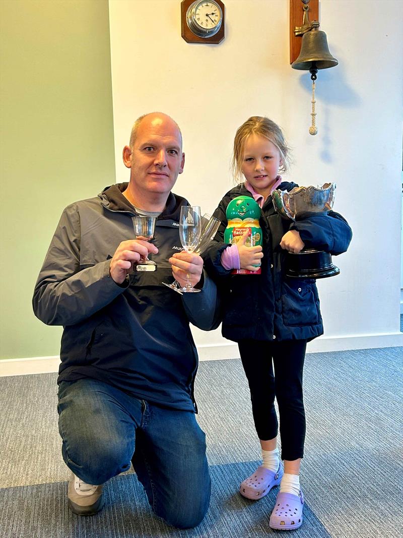 Slow Handicap Trophy, Richard Evans and Poppy Evans, in the Blackwater Sailing Club Dyer Cup photo copyright Gay Ayton taken at Blackwater Sailing Club