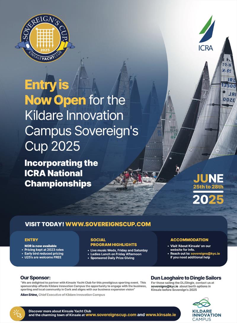 Kildare Innovation Campus Sovereign's Cup 2025 photo copyright Kinsale Yacht Club taken at Kinsale Yacht Club