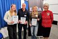 Blackwater SC members (L-R) Jess Haigh, Steve Jarred, Lucy Shelter, Jenny Tolhurst at EAMA awards © BSC