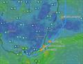 Wind Map 12 March 2pm AES - Melbourne Osaka Cup © Melbourne Osaka Cup 