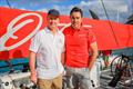 L/R – Lyndon Turner, CEO, Nautilus Marine Insurance. Mark Richards, Skipper, Hamilton Island Wild Oats © Salty Dingo