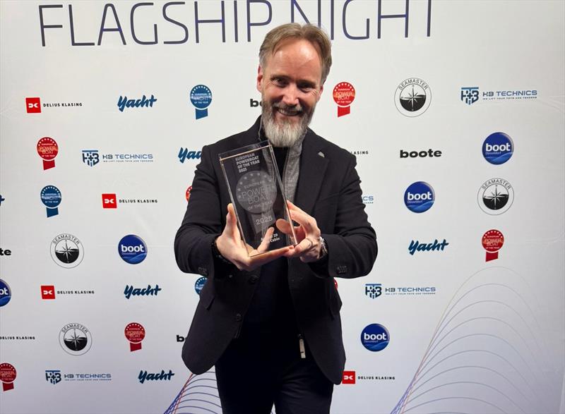 Jan-Erik Viitala, Axopar's Founding Partner, receives European Powerboat of the Year Award - photo © Axopar Boats