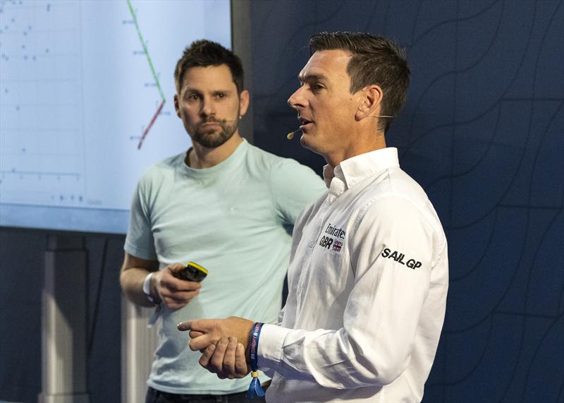 Tom Morris and Dylan Fletcher during the Data is King Presentation on the Main Stage at the RYA Dinghy & Watersports Show photo copyright David Maynard / www.alleycatphotographer.com taken at RYA Dinghy Show