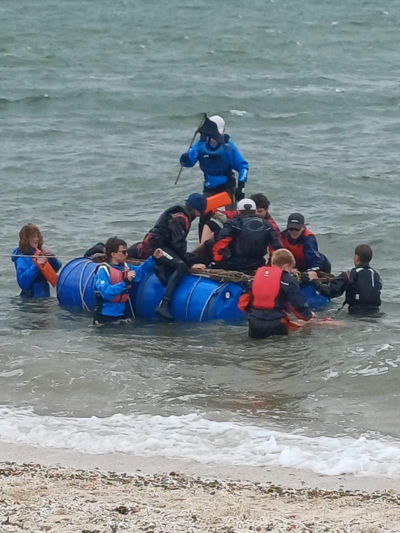 Cadetfest raft building at Whitstable - photo © Steve Gray