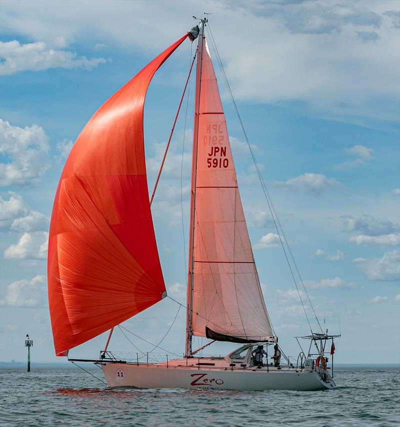 Zero looking for wind - Melbourne Osaka Cup photo copyright Al Dillon taken at Ocean Racing Club of Victoria