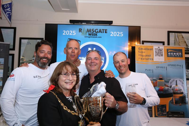 Ramsgate Week 2025 Prize Giving photo copyright Chris Cox taken at Royal Temple Yacht Club