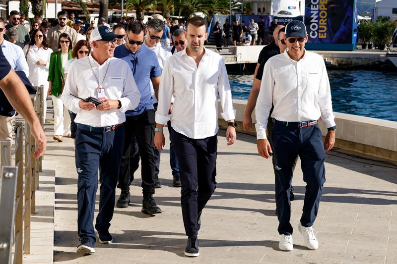 Prime Minister of Montenegro, Milojko Spajic, at The Ocean Race Europe Official Public Prize Giving in Tivat, Montenegro on September 21 - photo © Lloyd Images / The Ocean Race Europe