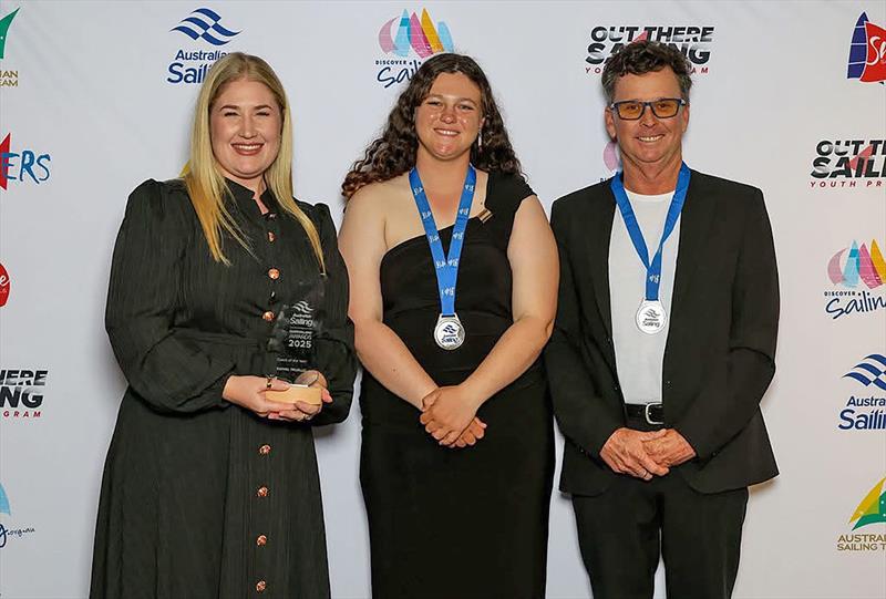 Adrian Finglas on the right at the Queensland Coach of the Year Awards photo copyright Adrian Finglas taken at Royal Queensland Yacht Squadron