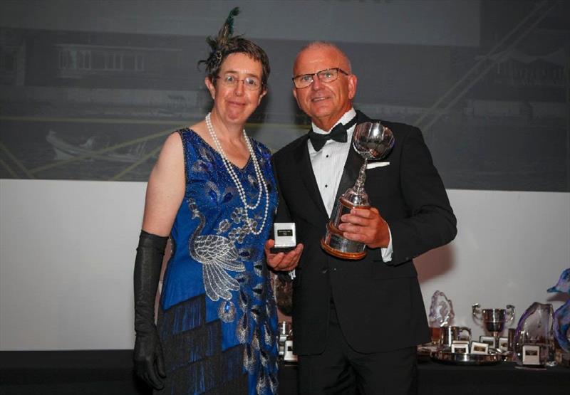 RORC Commodore, Deb Fish presents Jeremi Jablonski - Avanti with the Seamanship Trophy for his outstanding act seamanship - photo © Rich Bowen Photography