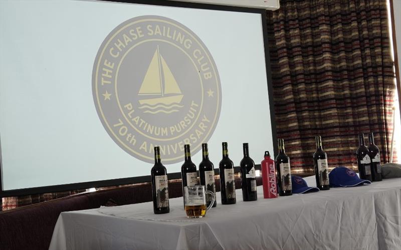 The Chase Sailing Club – 70th Anniversary Year Platinum Pursuit Prize Giving photo copyright Chris Anderson taken at Chase Sailing Club