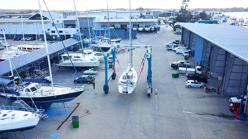 Haul outs are a part of liveaboard life. The Boat Works, Gold Coast - photo © Boyd Jackson
