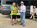 Lester Gilbert wins the Eastern District Champion Skipper title during the Norwich 6M Open at Whitlingham © Vinnie Zammit