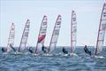 Day 1 start line - Musto Skiff European Championship during Warnemünde Woche © Pepe Hartmann