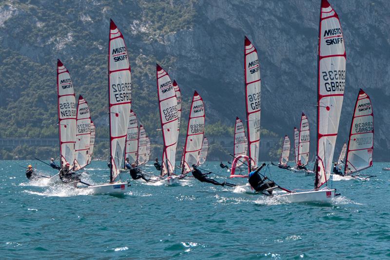 ACO 12th Musto Skiff Worlds at Torbole, Lake Garda Day 1 - photo © Emilio Santinelli