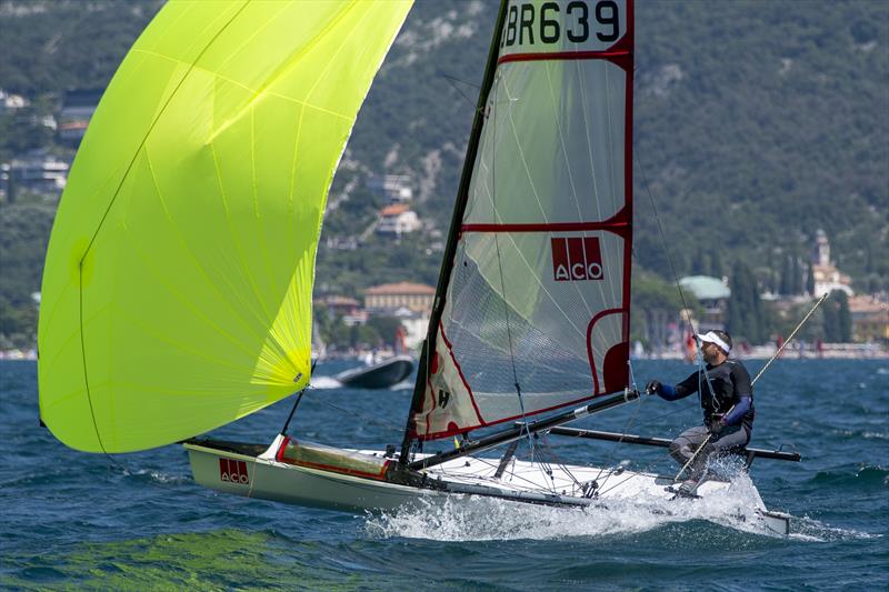 ACO 12th Musto Skiff Worlds at Torbole, Lake Garda Day 1 - photo © Emilio Santinelli