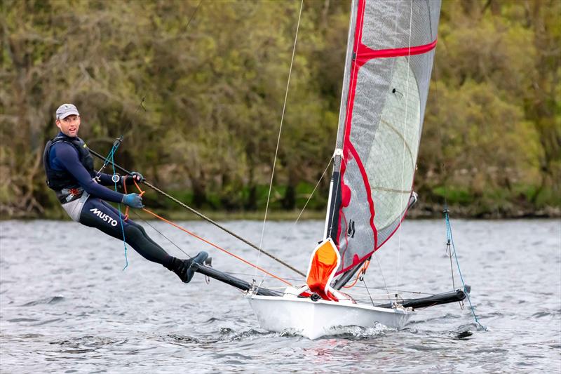 Sam Pascoe wins the Musto Skiff class at the Ullswater Yacht Club Daffodil Regatta - photo © Tim Olin / www.olinphoto.co.uk