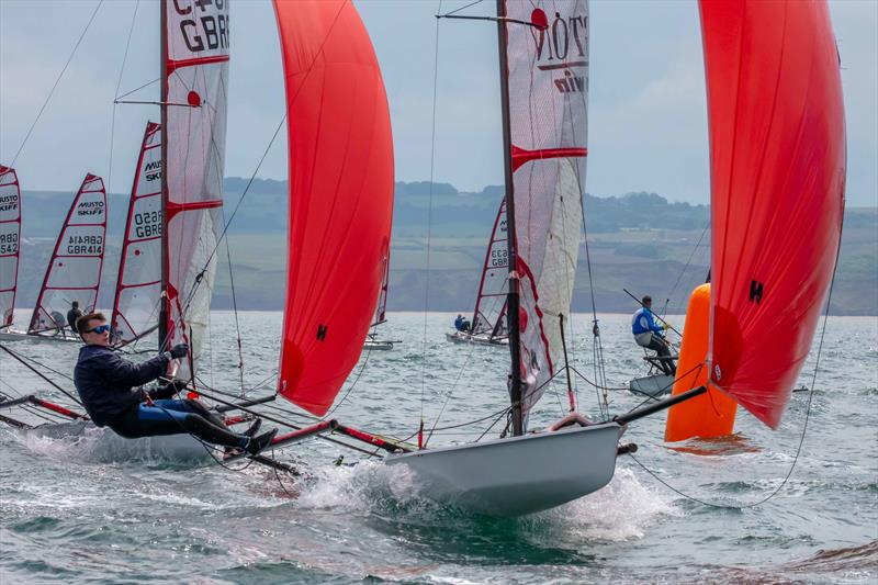 Ben Whaley during the Noble Marine UK Musto Skiff National Championship 2024 photo copyright Tim Olin / www.olinphoto.co.uk taken at Filey Sailing Club and featuring the Musto Skiff class